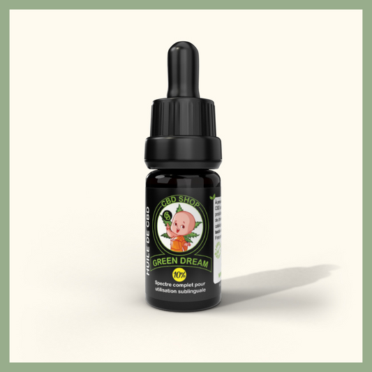 huile cbd 10%, huile de chanvre bio, huile full spectrum, spectre complet, huile cbd